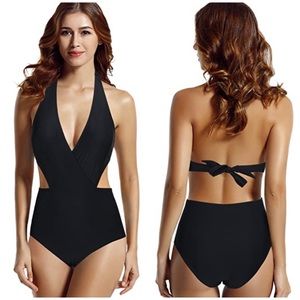 NWT Zeraca Halter One Piece Monokini Swimsuit